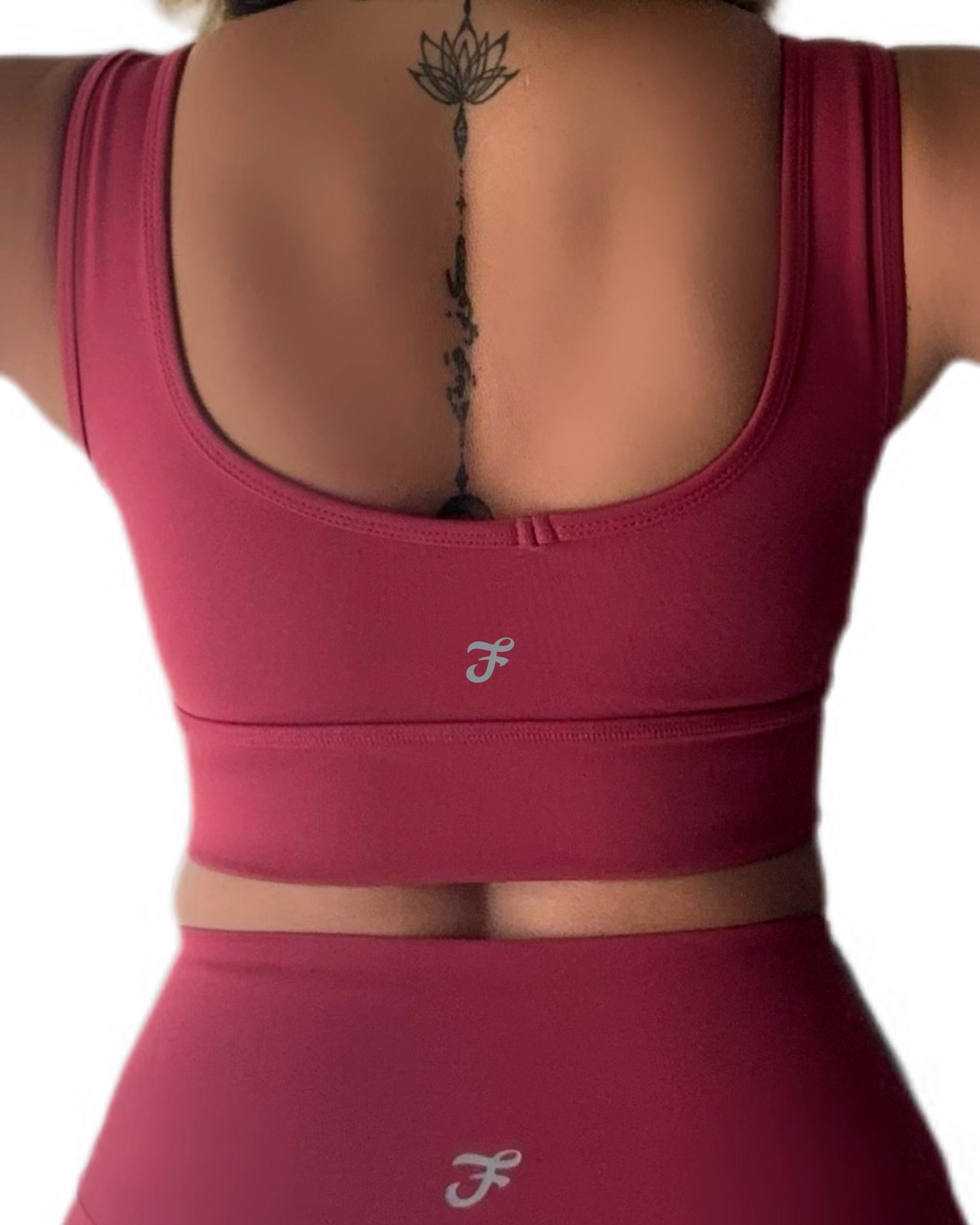 Burgundy Fitbody Sport Bra