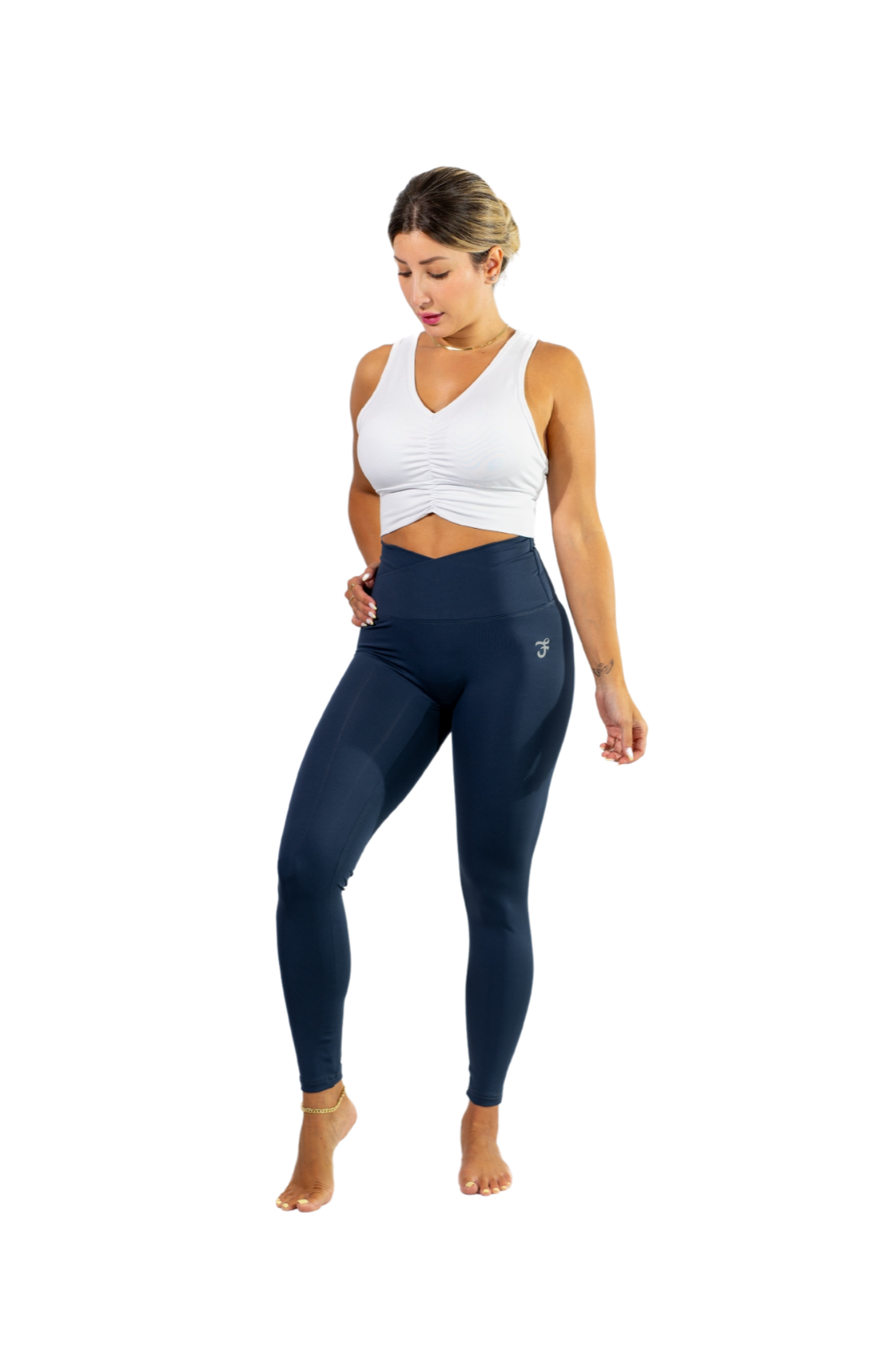 RACERBACK SPORT BRA TECHINCAL FABRICS , ESTYLISH DESIGN WHITE